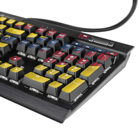 Colombia Soccer Flag K95 RGB PLATINUM Mechanical Gaming Keyboard Skin